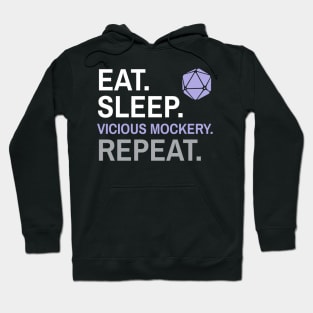 DnD Bard Eat Sleep Vicious Mockery Repeat Hoodie